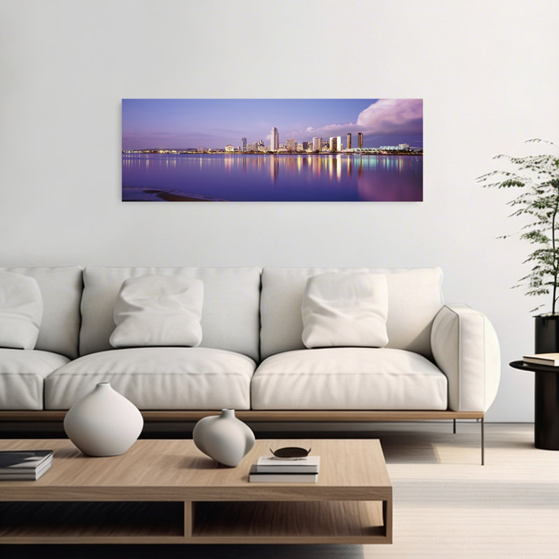 USA California San Diego Financial District by Jerry Driendl Photography - Wrapped Canvas Panoramic Print