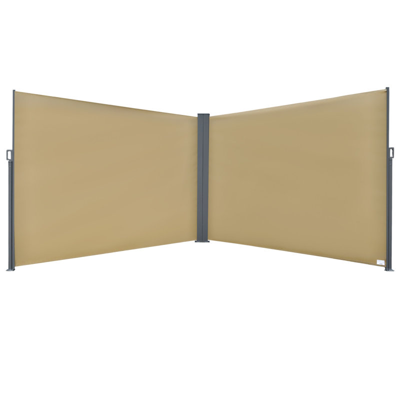 Manual Retraction Side Awning in Beige, Beige, 19.7' H x 6.56' W
