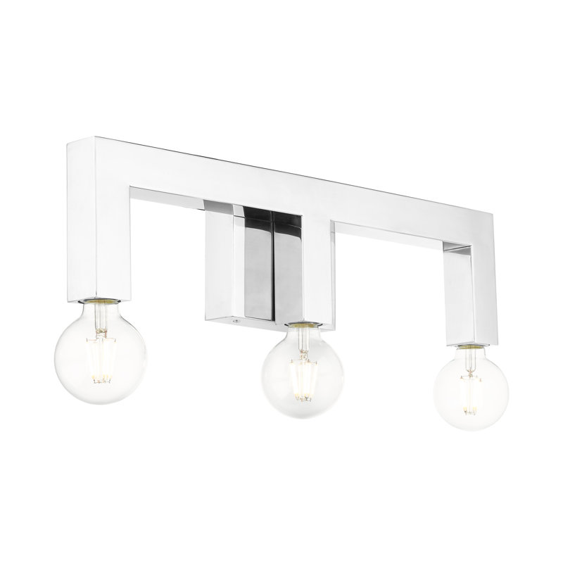 Zacari 3 - Light Dimmable Vanity Light, Polished Chrome