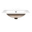 Meuble-lavabo de 24 po avec poignées dorées élégantes, lavabo lisse et brillant, rangement fonctionnel, rangement pour porte d'armoire à étapes d'installation simple, pieds élégants, céramique intelligente