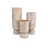 London Sky Handmade Wood Table Vase