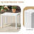 Aluminum Rectangular Side Table-537187139