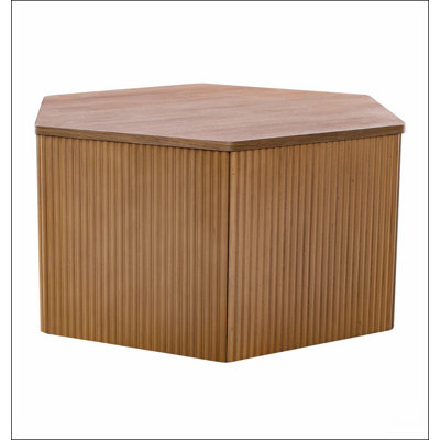 Fluted Hexagon Coffee Table