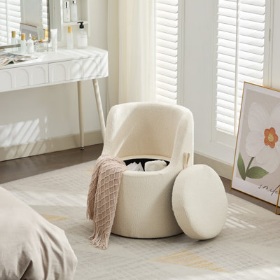 Yosef Upholstered Storage Vanity Stool