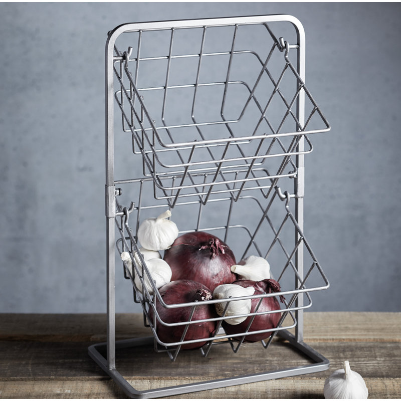 Industrial Kitchen 2 Tier Fruit Basket