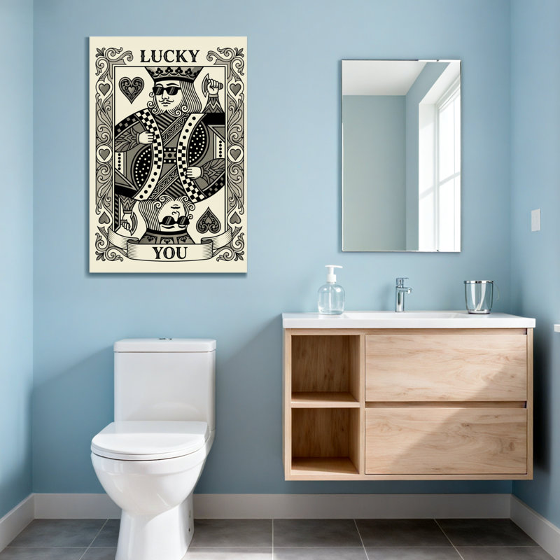 Fashion Lucky Queen, impression de cartes à jouer, H 36 po x l 24 po