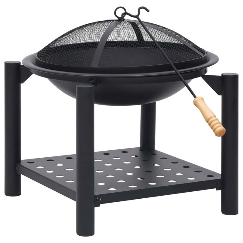 Ellexa Square Steel Wood Burning Fire Pit