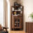 Walnut Solid + Manufactured Wood Accent Cabinet