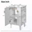 Meuble-lavabo autoportant avec tablettes-118806572