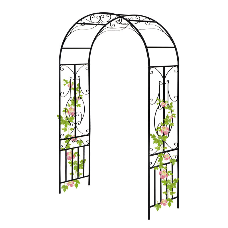 Treillage pour jardin en métal noir Knfant