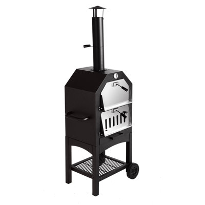Sonegra Cast Iron Free Standing Wood Burning Pizza Oven