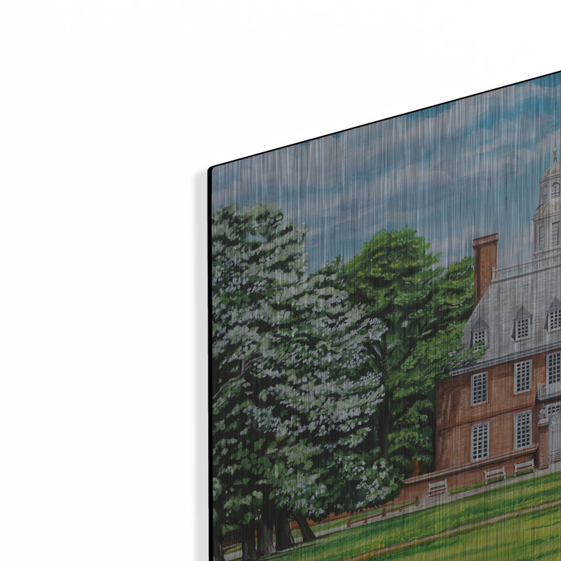 «Gouvernors Palace» par Carolee Vitaletti, art mural en métal, H 12 po x l 16 po