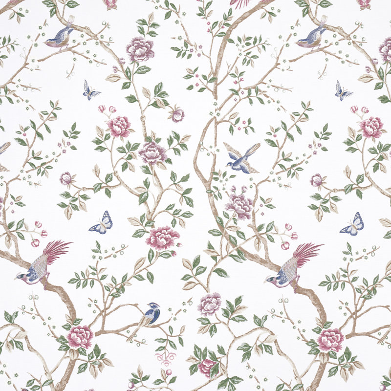 Georgia Vine Fabric, Ivory