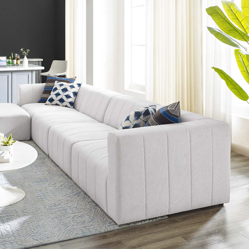 Canapé modulaire rembourré 5 pièces Bartlett, Mélange de polyester Irovy