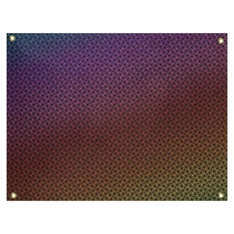 Tapisserie murale hexagonale en treillis, H 27,5 po x l 37,5 po
