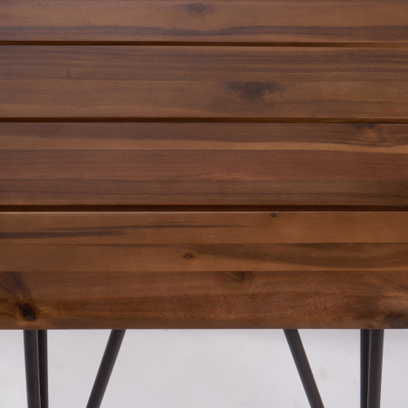 Table d'appoint en bois et métal Zion