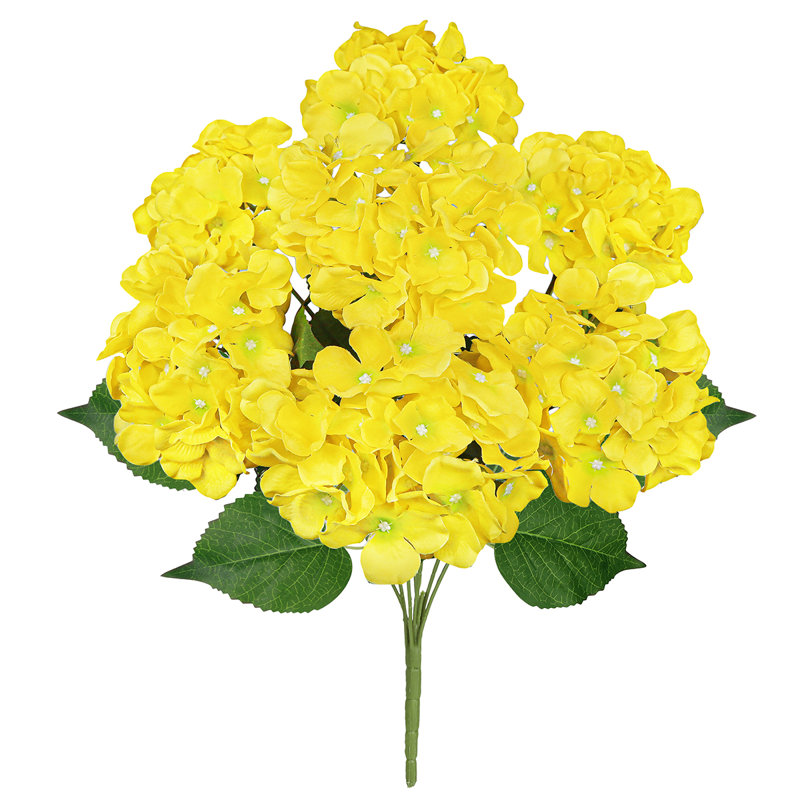 Tige d'hortensia de luxe Cragmont, Jaune