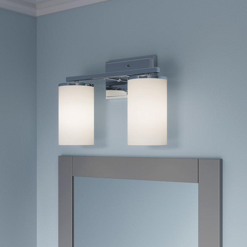 Verlana 14" 2-Light Vanity - Chrome, 14" Width, 2 Lights, Chrome