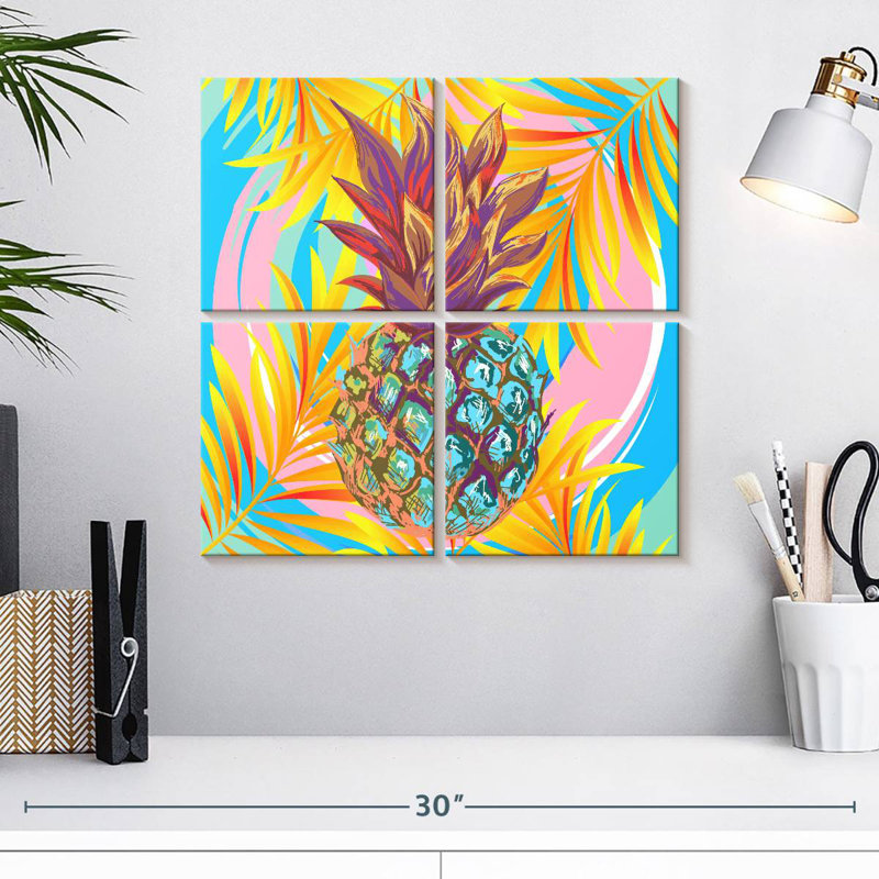 Ananas de palmier tropical Yarlin, H 18 po x l 18 po