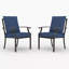 Fauteuil de salle à manger empilable en métal avec coussins Ikeam-856140485