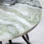 Table d'appoint ronde en marbre et fer