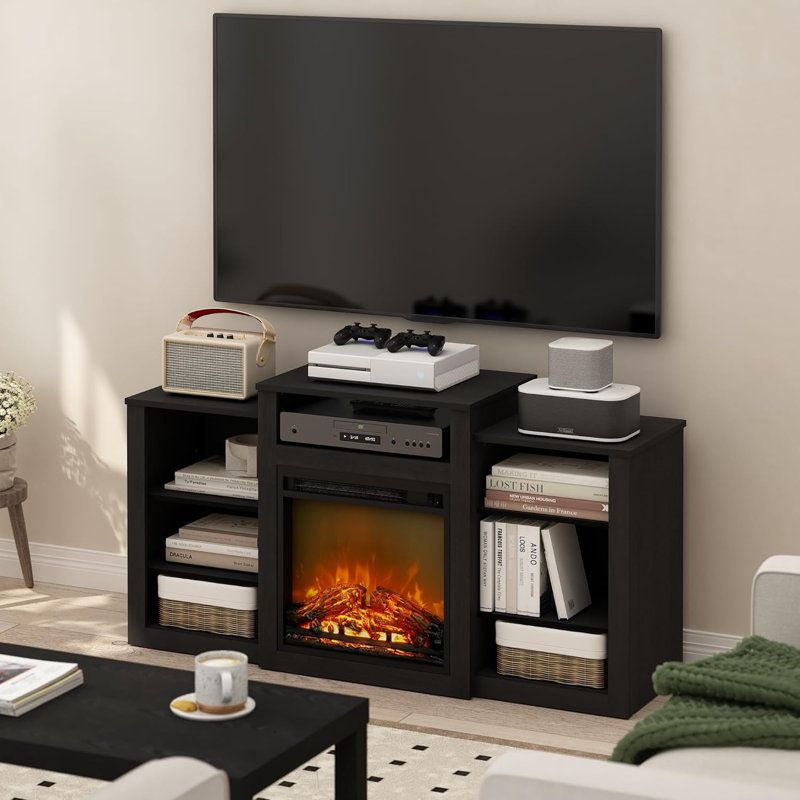  Meuble télé avec foyer Americano
