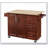 Kitchen Island with Drop Leaf Countertop, Kitchen Island Cart, Barn Door Kitchen Island Table-1069919225