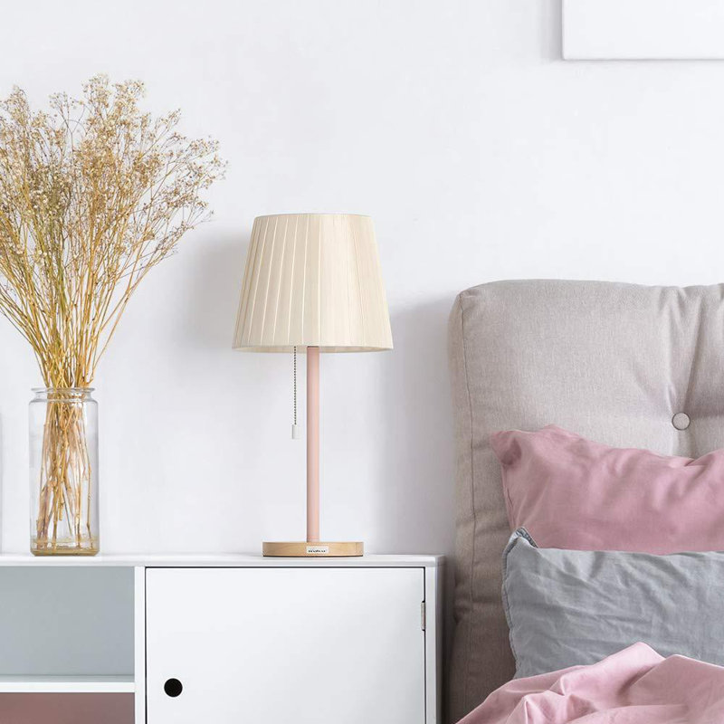 Lampe de table brune 20 po