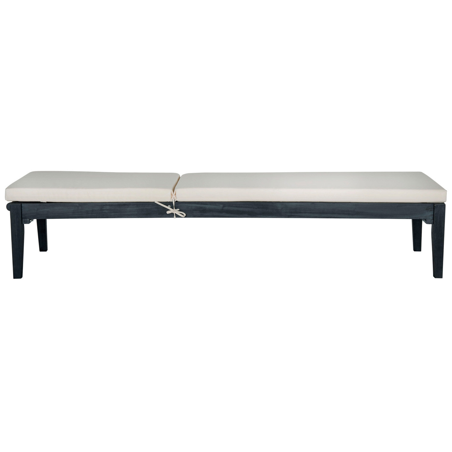 Arwen 23.6'' Outdoor Acacia Chaise Lounge, Dark Slate Gray