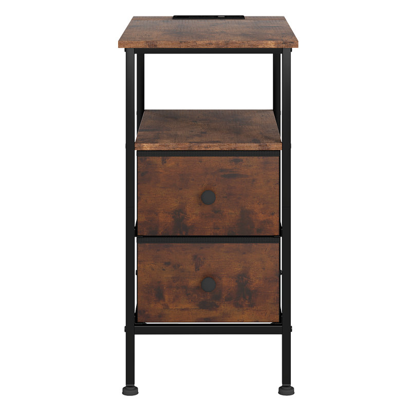 48cm W Manufactured Wood Bedside Table