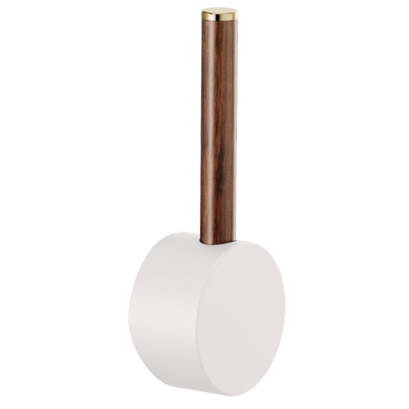 Jason Wu Smarttouch Semi-Professional Kitchen Faucet, Wood Lever Handle, Matte White