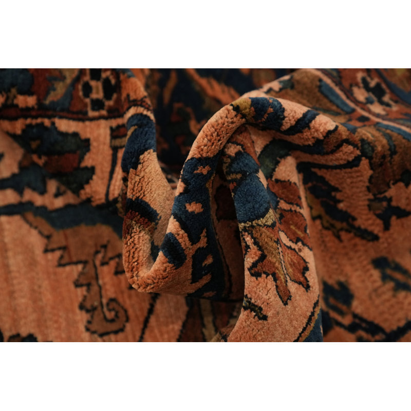 Tapis géométrique en laine 4 x 7