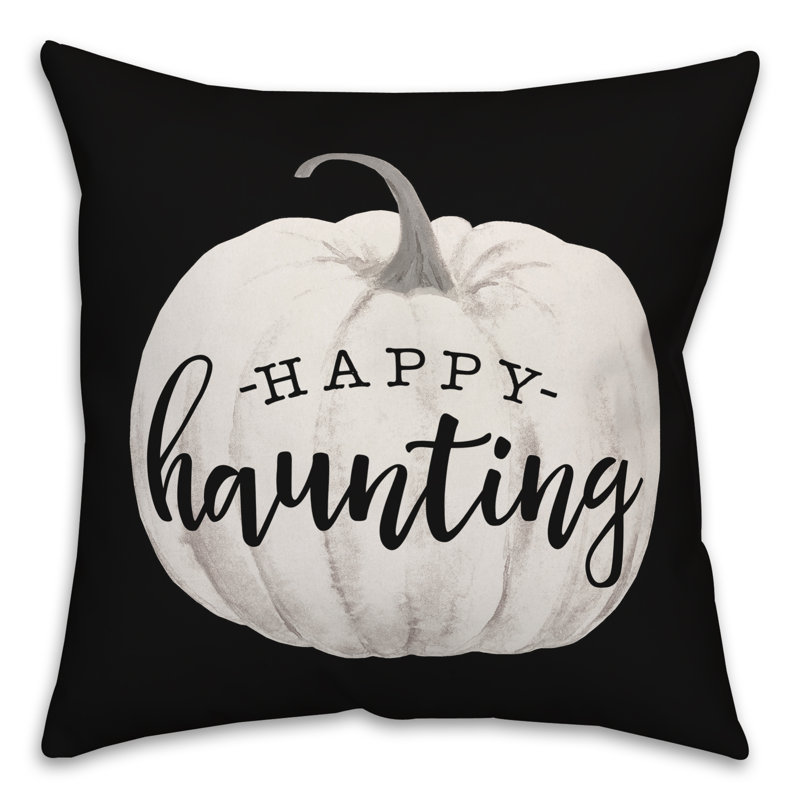  Housse de coussin Happy Haunting, 20 po x 20 po