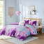 Ensemble d'édredon à imprimé teinture sur nœuds double / grand avec coussin décoratif-131082099