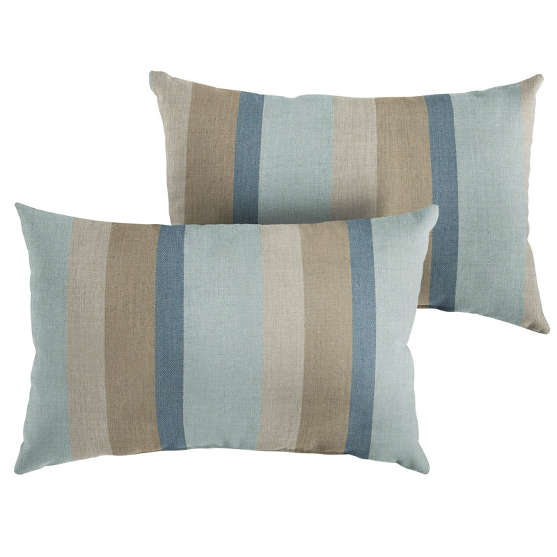  Ensemble 2 pièces de housse de coussin rectangulaire et insert, H 12 po x l 18 po