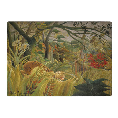 Tiger in a Tropical Storm by Henri Rousseau Chopping Board