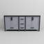Meuble-lavabo double gris foncé 80 po X P 22 po D, avec plateau en marbre de culture-117971265-117971269