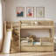 Lit superposé avec escalier de rangement, glissade et 2 tiroirs-1803203845