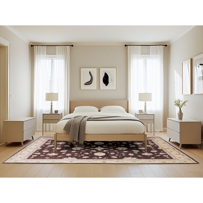 Tapis oriental espresso / ivoire Hayots, Rectangle 5 pi x 8 pi