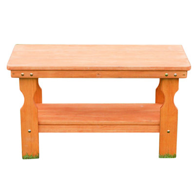 Rectangular Pine Outdoor Coffee Table , 36'' in. W 16.5'' in. D