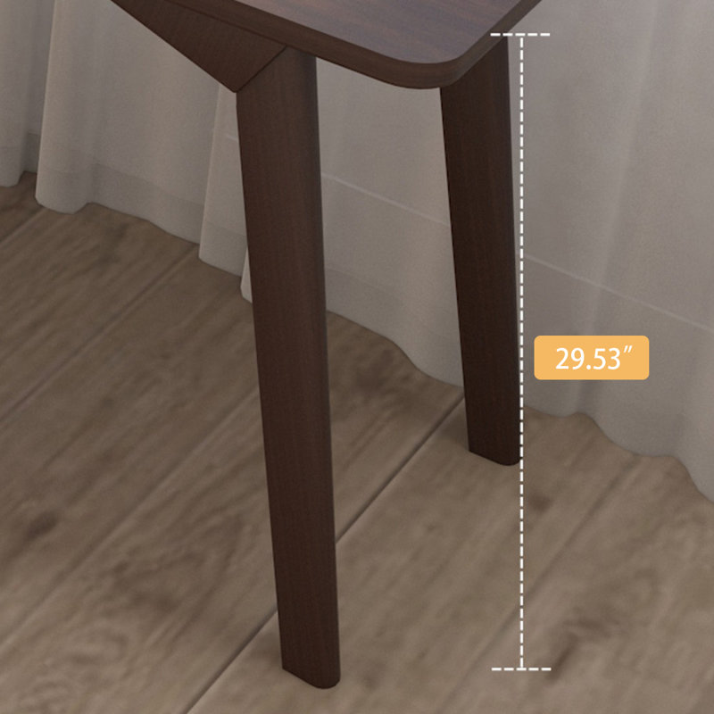 Bureau d'écriture rectangulaire en bois massif brun noisette