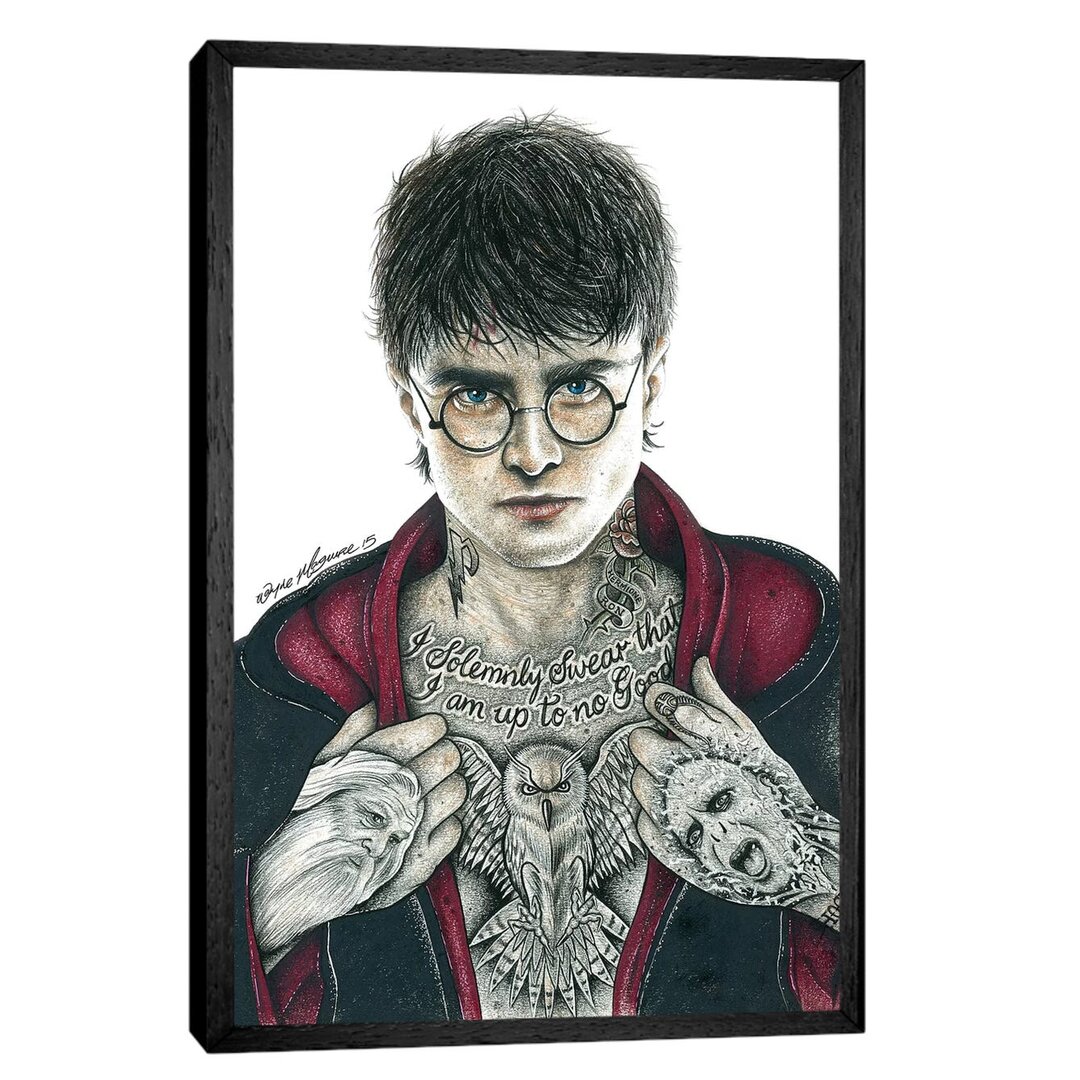 Gerahmtes Leinwandbild Harry P. von Inked Ikons