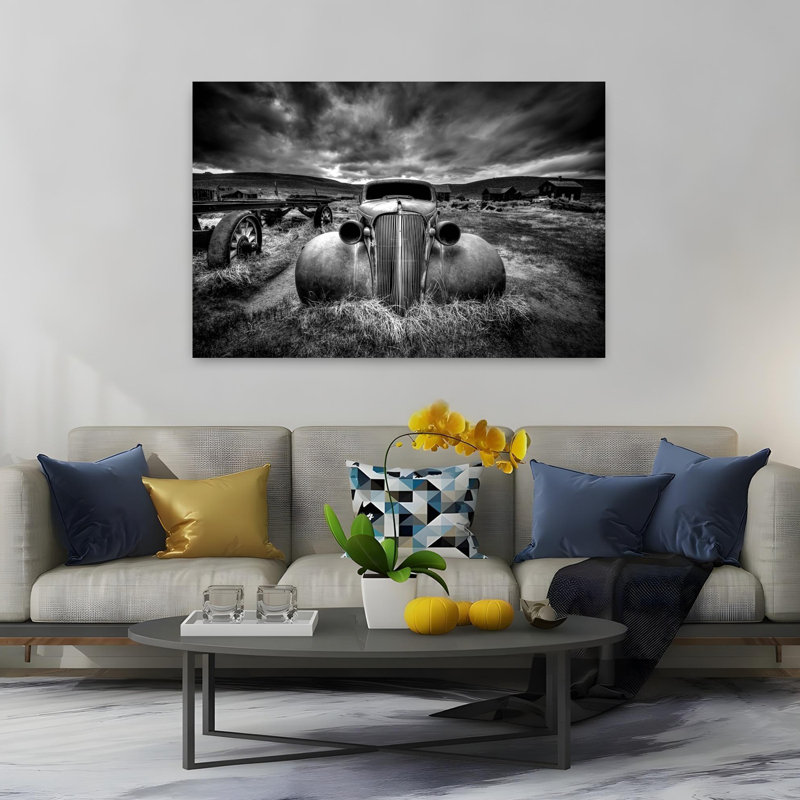 Art contemporain, art rétro, H 40 po x l 60 po
