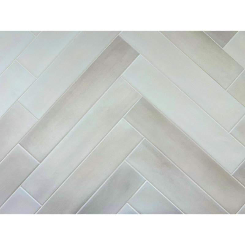 Ada 2" x 12" Straight Cut Porcelain Singular Tile Wall & Floor, Beige