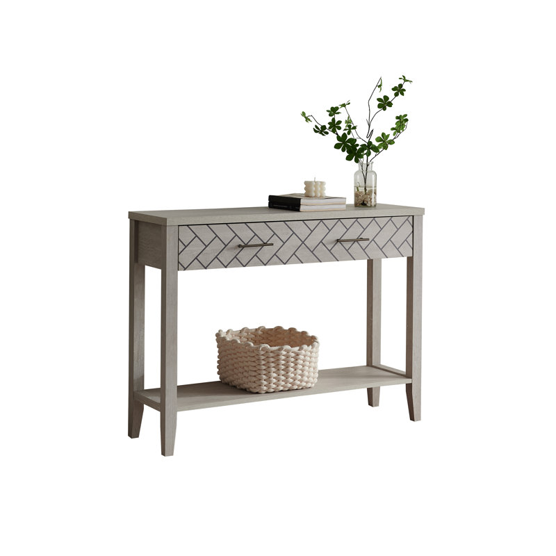 Console 40 po avec tiroir et tablette de rangement Baitz