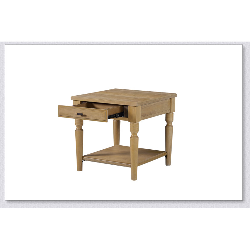 Table de bout élégante avec rangement, parfaite pour les salons et les chambres à coucher, alliant fonctionnalité et esthétique moderne.
