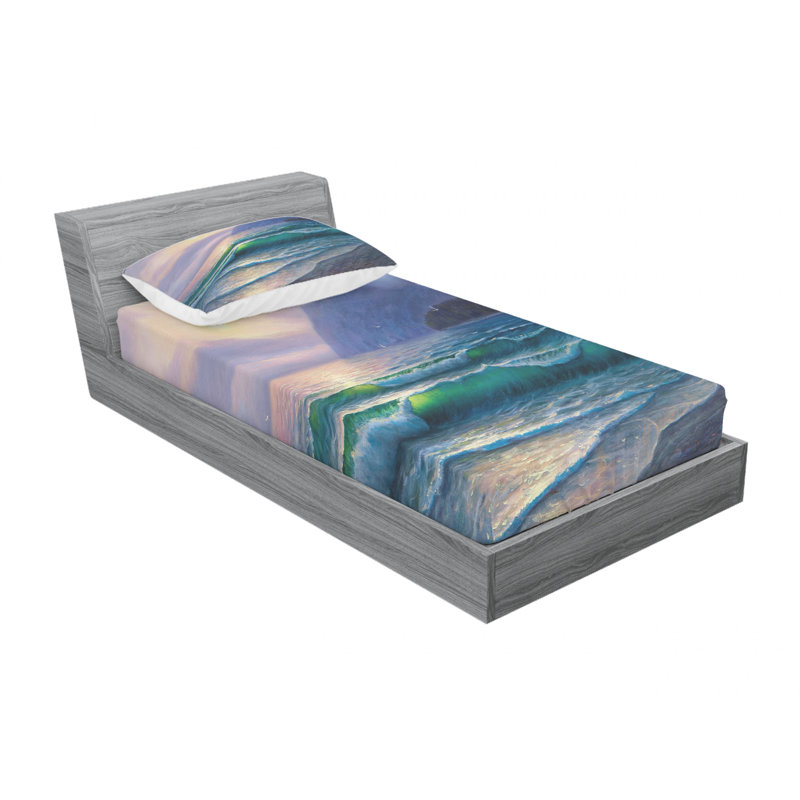 Microfiber Sheet Set, Twin Sheet Set with Fitted Sheet