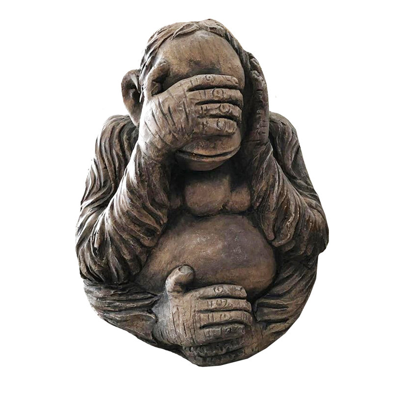 Deerwood Animals Weather Resistant Fiberstone Garden Statue
