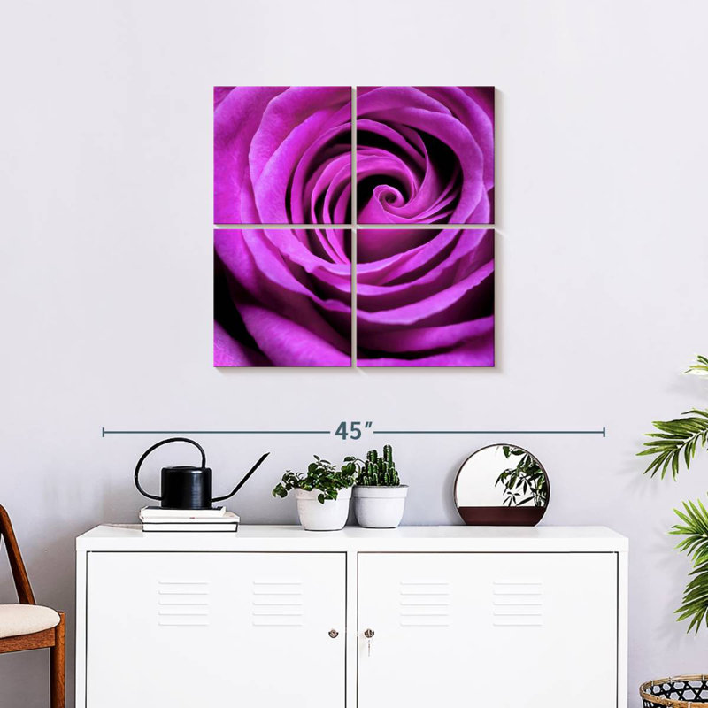 Harnek Purple Rose, 26" H x 26" W