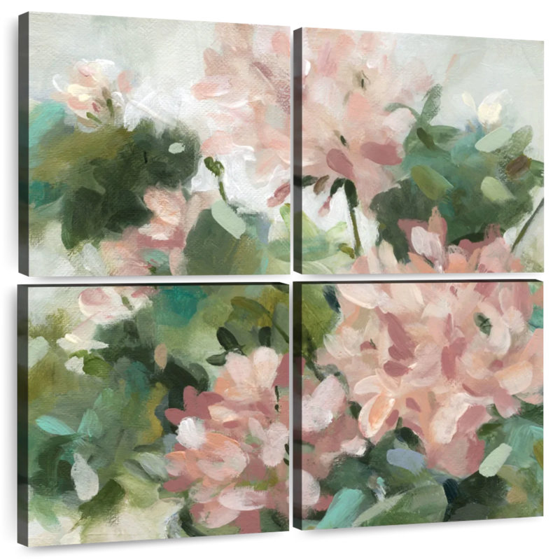 Geranium Garden, 38" H x 38" W